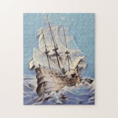 Galleon segelt das Meer Puzzle (Vertikal)