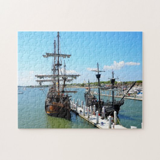 Galleon Ship Background Puzzle (Horizontal)