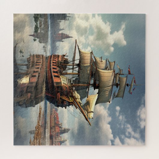 Galleon Ship Puzzle (Horizontal)