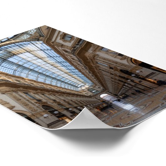 Galleri Vittorio Emanuele Poster (Ecke)