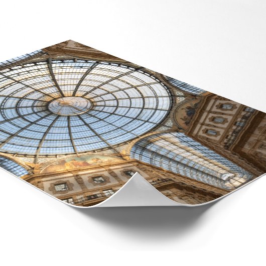 Galleri Vittorio Emanuele Poster (Ecke)