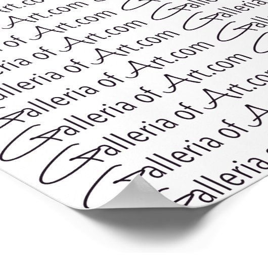 GalleriaofArt.com ~ Geschenkpapier 13.25" Poster (Ecke)