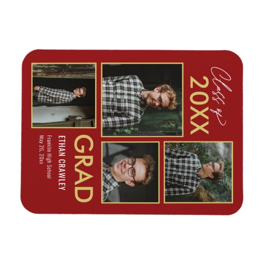 Gallerie EDITABLE Abschluss Magnet (Horizontal)