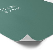 Gallerie Wand Layout Vorlage Foto 15x20 cm 6x8 in Poster (Ecke)