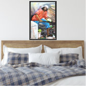 Gallert-Mann Leinwanddruck (Insitu (Schlafzimmer))