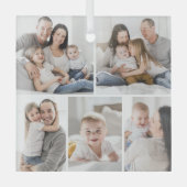 Gallery Grid 5 Fotos von Custom Foto Ornament (Vorderseite)