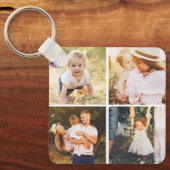 Gallery Grid Personalisiert Foto Schlüsselanhänger (Vorderseite)
