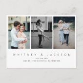 Gallery Multi-Foto Save the Date Postkarte (Vorderseite)