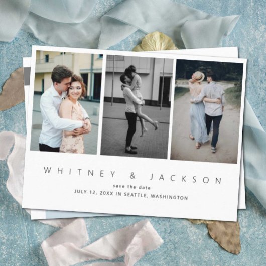 Gallery Multi-Foto Save the Date Postkarte