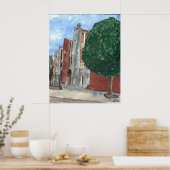 Gallery Row in Camp St und Julia, Poster (Küche)