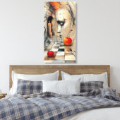 Gallery-Style Pet Portrait Canvas – Meaningful Hom Leinwanddruck (Insitu (Schlafzimmer))