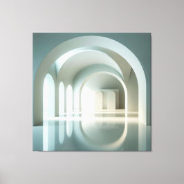 Gallery with Arched Light Field Leinwanddruck
