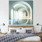 Gallery with Arched Light Field Leinwanddruck (Insitu (Schlafzimmer))