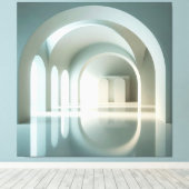 Gallery with Arched Light Field Leinwanddruck (Insitu (Holzboden))