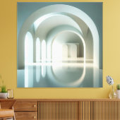 Gallery with Arched Light Field Leinwanddruck (Insitu (Wohnzimmer))