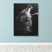 Gallery Wrapped Stretched | Wolf Decor Geschenke Leinwanddruck (Insitu (Holzboden))