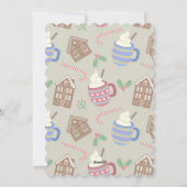 Galletas y chocolate feiertagskarte (Rückseite)