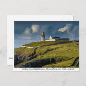 Galley Head Lighthouse, Landkreis Cork, Irland Postkarte (Vorne/Hinten)