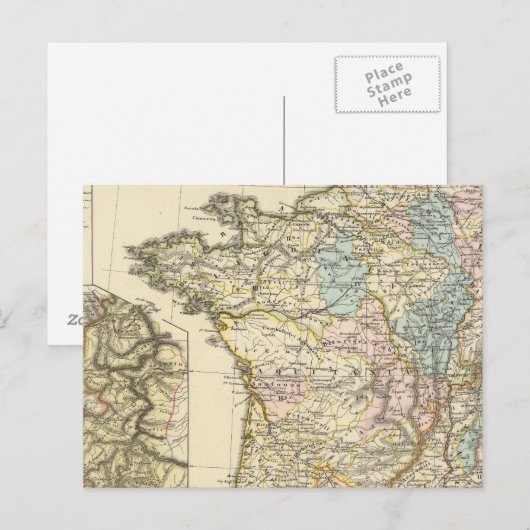 Gallia Postkarte (Vorne/Hinten)