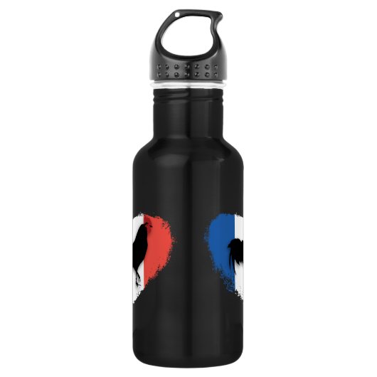 Gallic Rooster 2 Edelstahlflasche (Vorderseite)