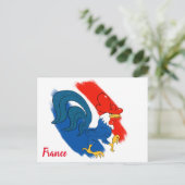 Gallic Rooster Postcard Postkarte (Stehend Vorderseite)