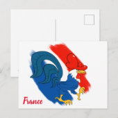 Gallic Rooster Postcard Postkarte (Vorne/Hinten)