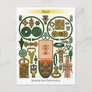 Gallien - Schmuck und Stickerei Postkarte