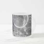 Gallifreyan Geometrie im Schwarzen Mattglastasse (VorderseiteRechts)