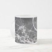 Gallifreyan Geometrie im Schwarzen Mattglastasse (Vorderseite Links)