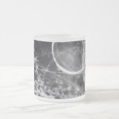 Gallifreyan Geometrie im Schwarzen Mattglastasse (Mittel)