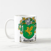 Galligan Familienwappen Kaffeetasse (Links)