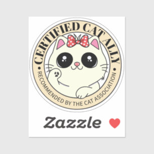 Galliierte zertifizierte Katze   Aufkleber