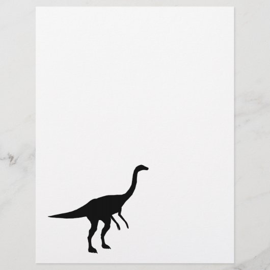 Gallimimus Dino Dinosaur Silhouette (Vorderseite)