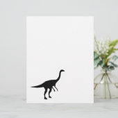 Gallimimus Dino Dinosaur Silhouette (Stehend Vorderseite)