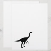 Gallimimus Dino Dinosaur Silhouette (Vorne/Hinten)