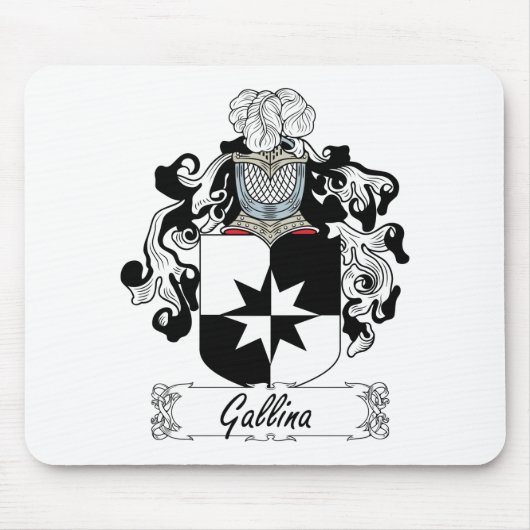 Gallina-Familienwappen Mousepad (Vorne)
