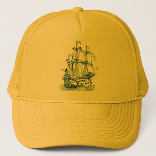 Gallion - Dunkelgrün Truckerkappe (Vorderseite)