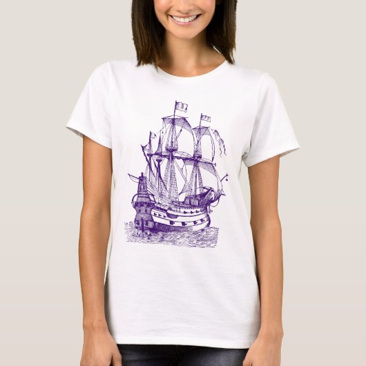 Gallion - Tief Lila T-Shirt (Vorderseite)