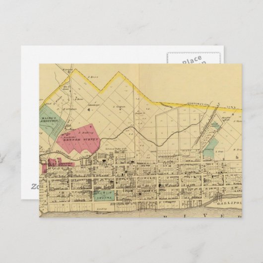 Gallipolis Postkarte (Vorne/Hinten)