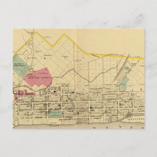 Gallipolis Postkarte (Vorderseite)