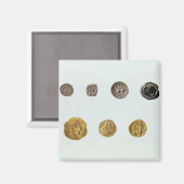 Gallische Münzen, c.750-0 v. Chr. Magnet (Vorderseite/Rückseite)