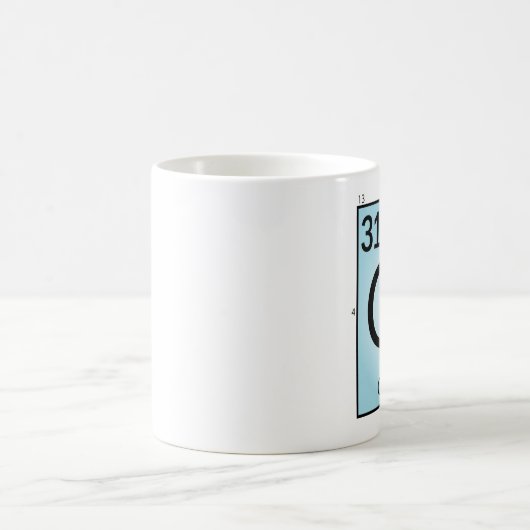 Gallium- (Ga)Element-Tasse Kaffeetasse (Mittel)