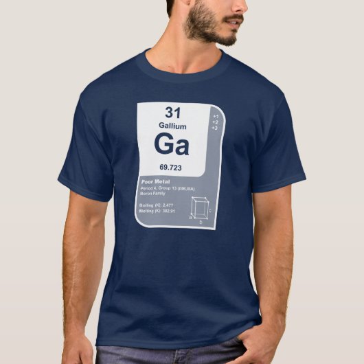 Gallium (Ga) T-Shirt (Vorderseite)