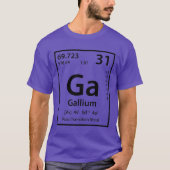 Galliumelement (schwarz) T-Shirt (Vorderseite)