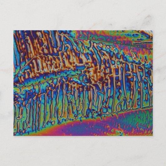 Galliumnitrat unter dem Mikroskop Postkarte (Vorderseite)