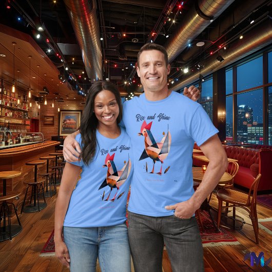 Gallo Abstracto al Amanecer T-Shirt