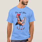 Gallo Abstracto al Amanecer T-Shirt (Vorderseite)