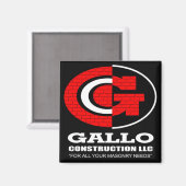 GALLO-BAU MAGNET (Vorderseite/Rückseite)
