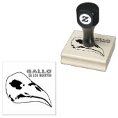 Gallo De Los Muertos Gummistempel (Stempel)