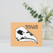 Gallo De Los Muertos Postkarte (Stehend Vorderseite)
